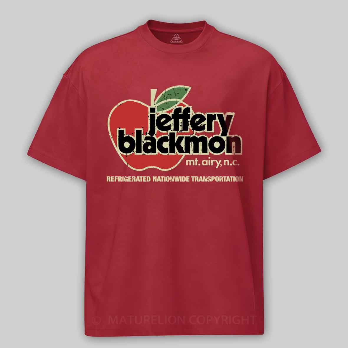 Maturelion Jeffery Blackmon Trucking 1970 Cotton T-shirt