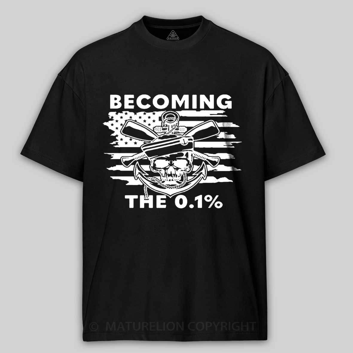 Maturelion Men's T-Shirt Becoming The 0.1% Cotton T-Shirt