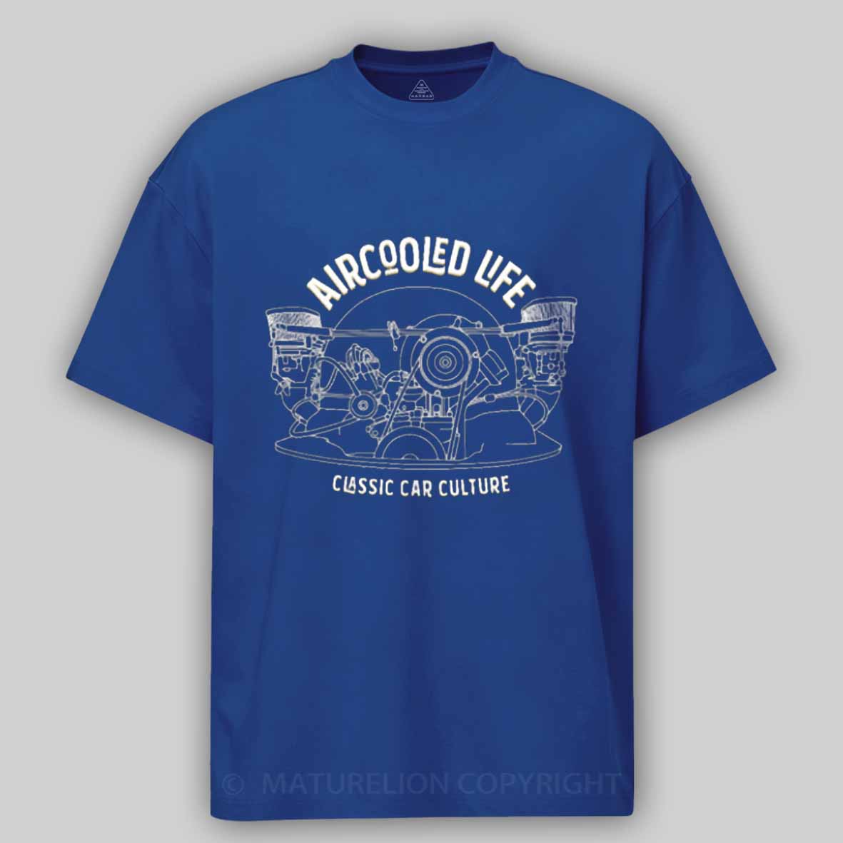Maturelion Aircooled Life - Classic Car Culture Cotton T-shirt