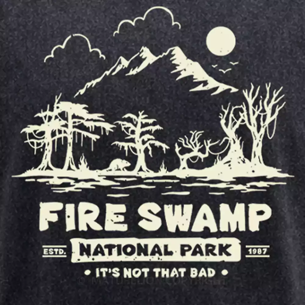 Maturelion Fire Swamp National Park Washed T-shirt