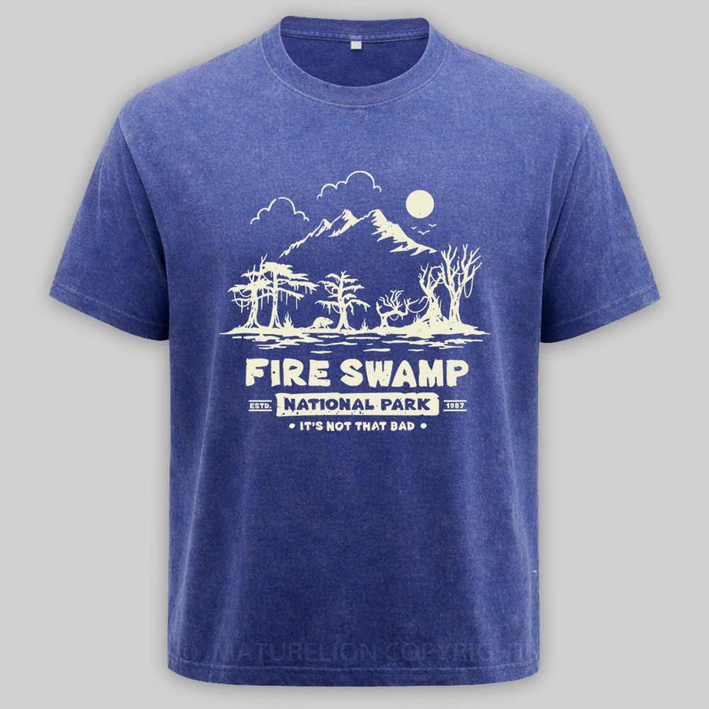 Maturelion Fire Swamp National Park Washed T-shirt