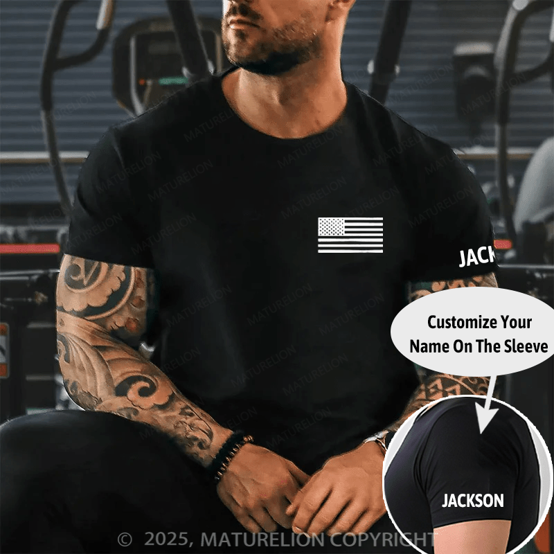 Maturelion Men's T-shirt Keep Calm and Return Fire Cotton T-shirt