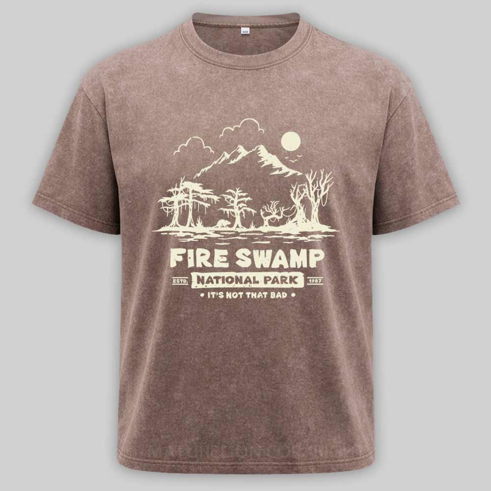 Maturelion Fire Swamp National Park Washed T-shirt