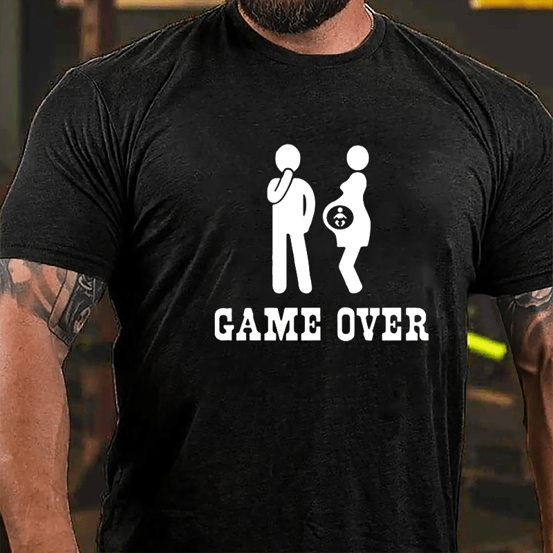 Game Over Funny Cotton T-shirt-Maturelion