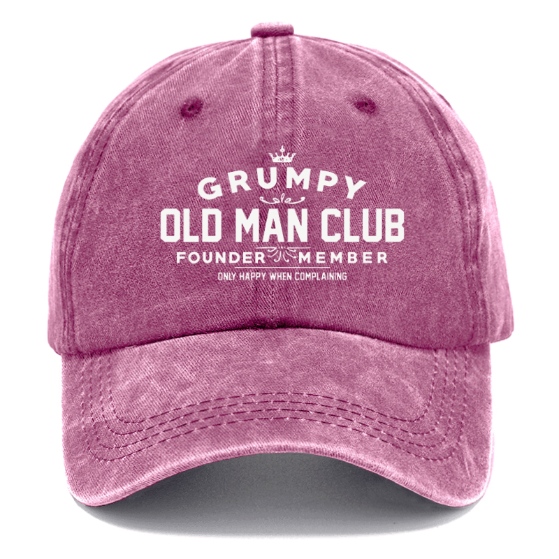 Grumpy Old Man Club Founder Member Only Happy When Complaining Funny Cap-Maturelion
