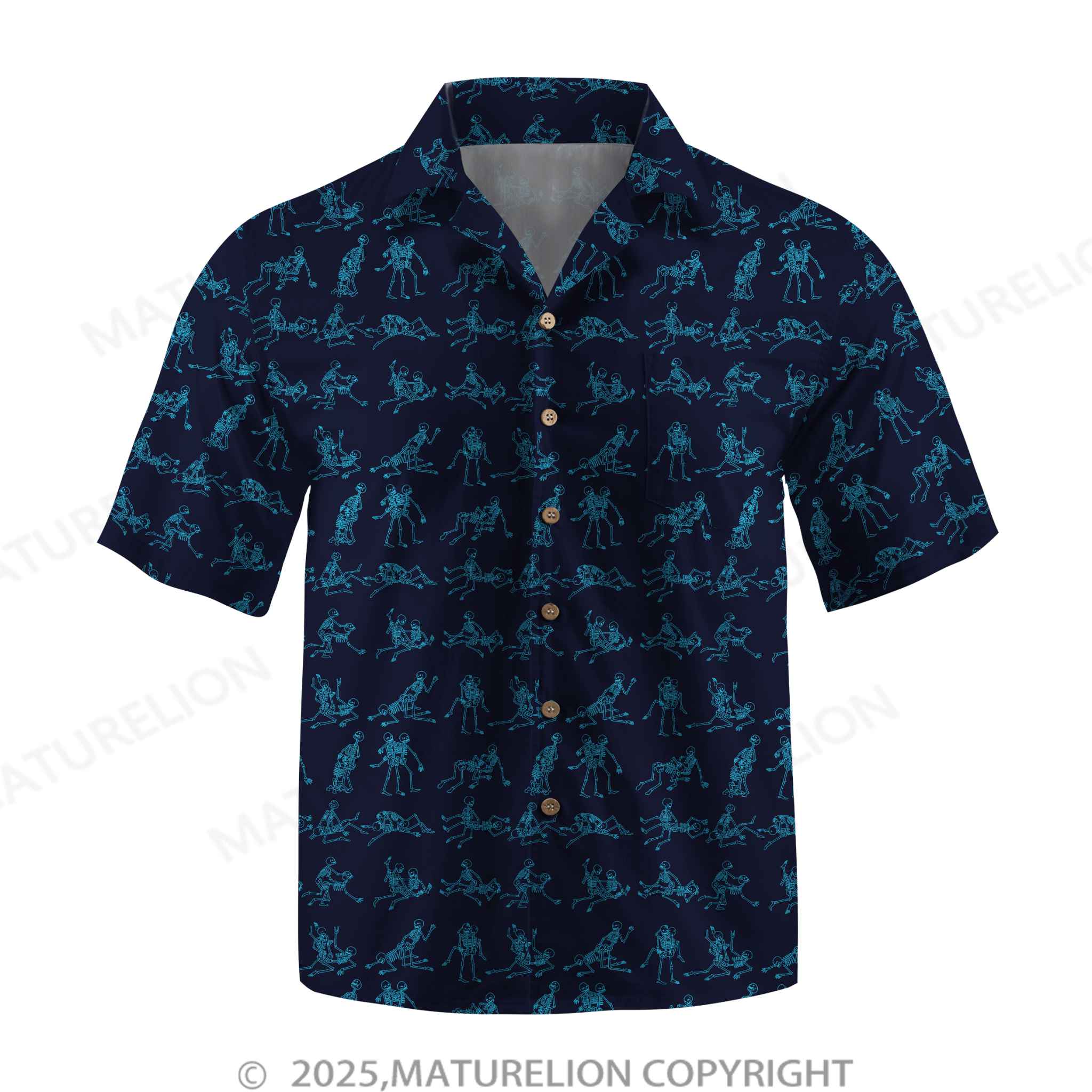 Maturelion Men's Button Pocket ShirtPassion Awaits in Every Breeze Hawaiian Shirt