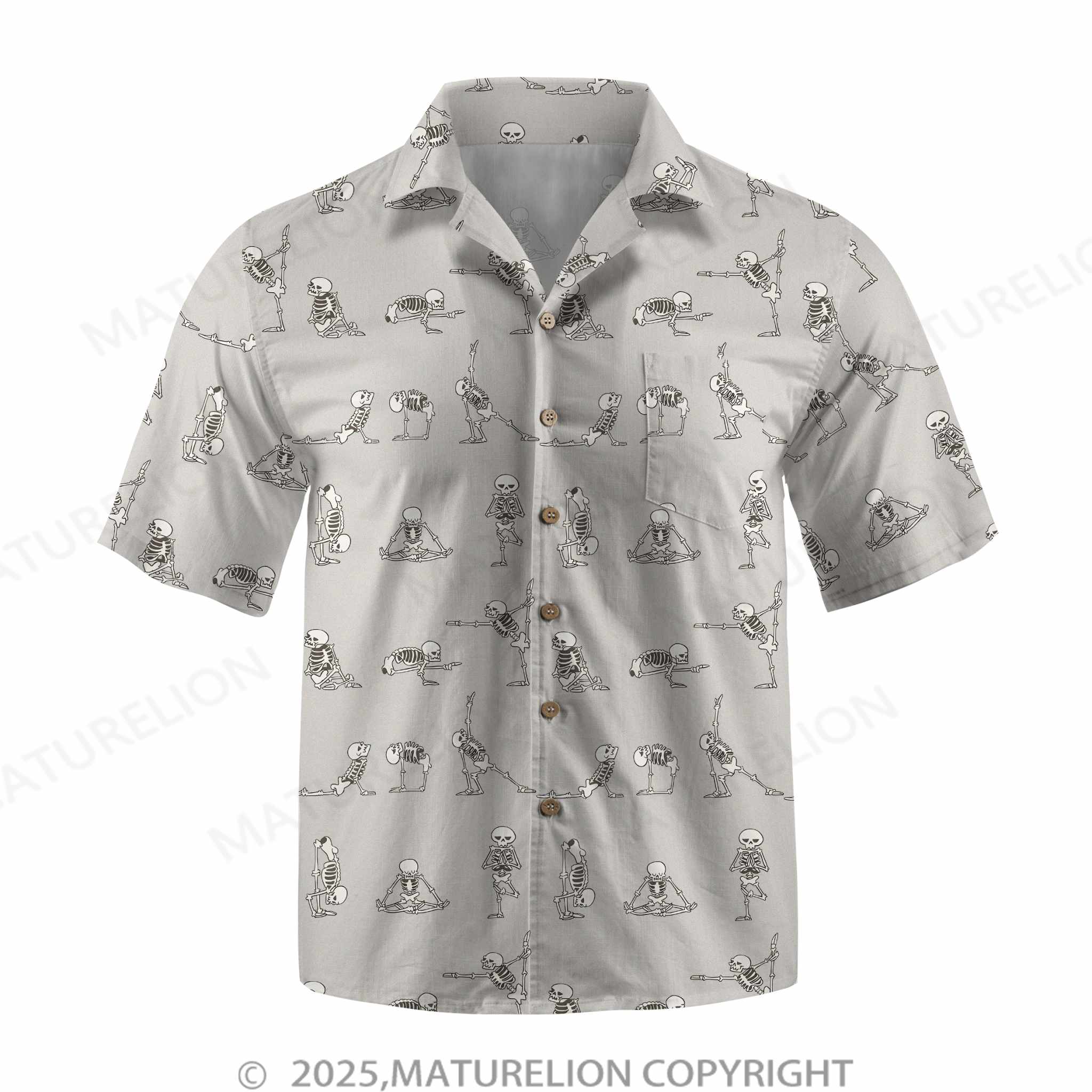 Maturelion Men's Button Pocket ShirtCatch the Sunset and Feel the Spark Hawaiian Shirt