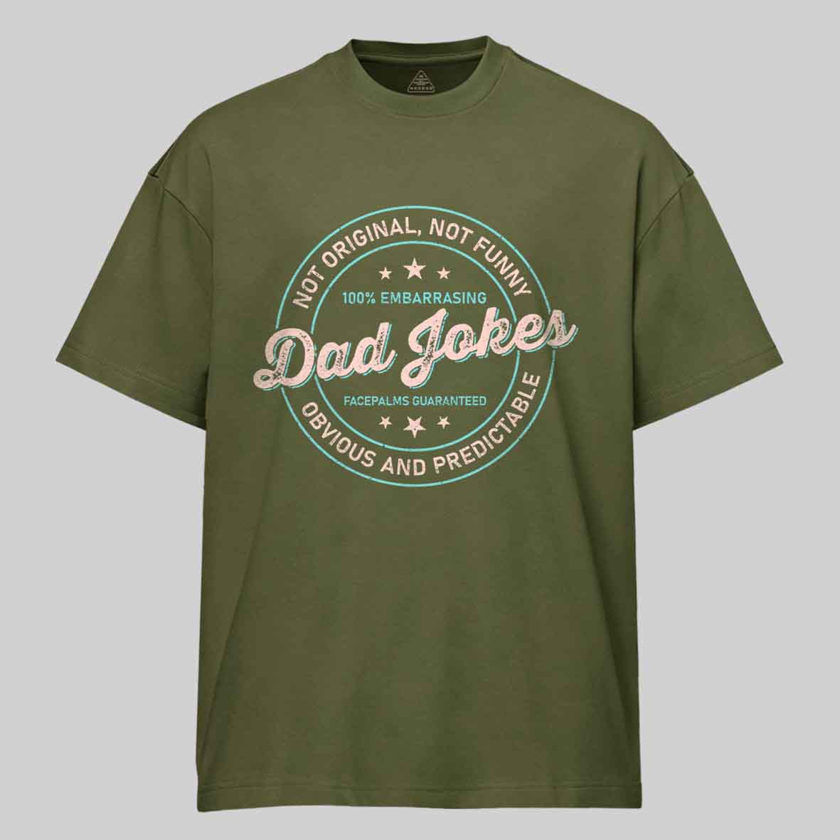 Maturelion Vintage Dad Jokes Cotton T-shirt