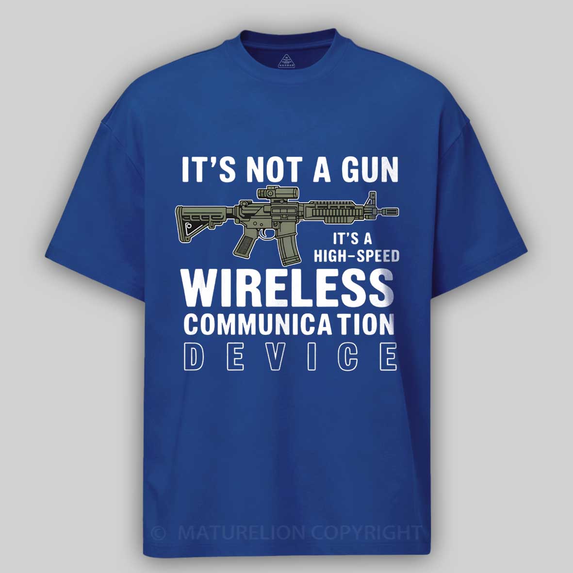 Maturelion Its Not A Gun Meme - Sarcastic Gun Gift -Its Not A Gun Cotton T-shirt