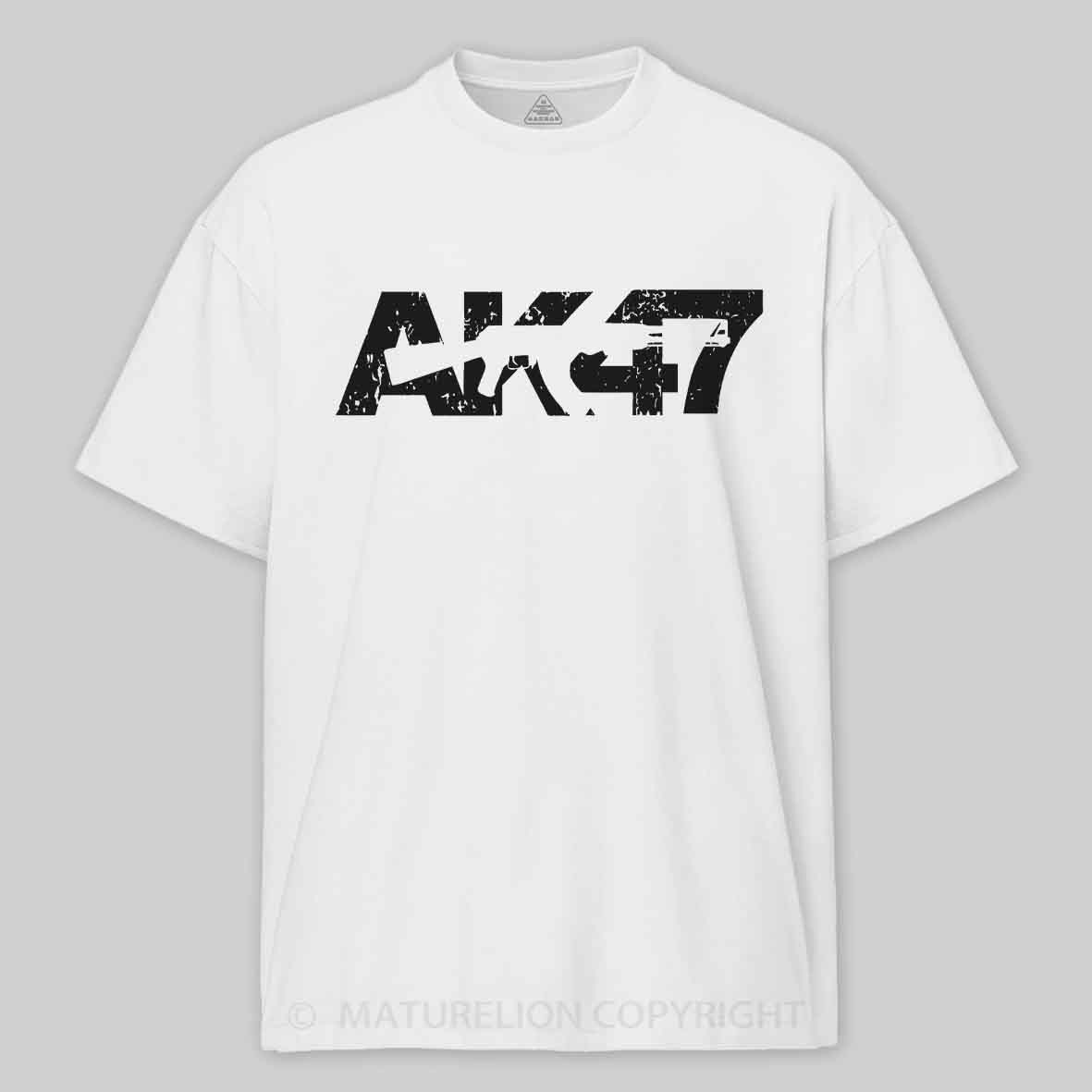 AK47 Gun Graphic Cotton T-shirt