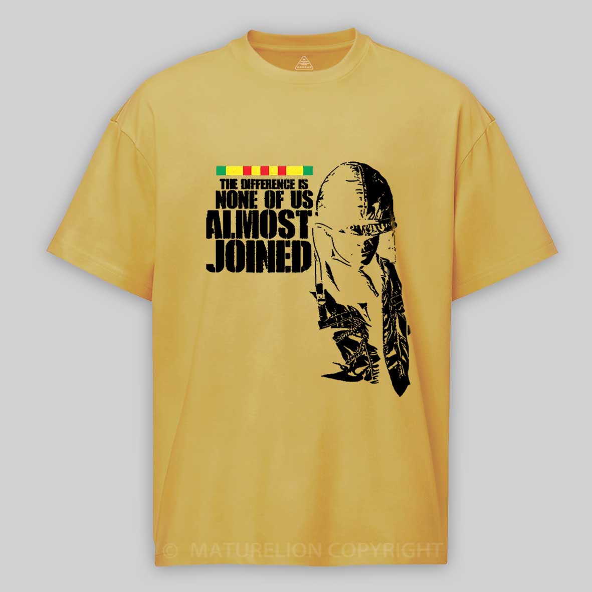 Maturelion Men's T-Shirt The Difference Is None Of Us Almost Joined Cotton T-Shirt