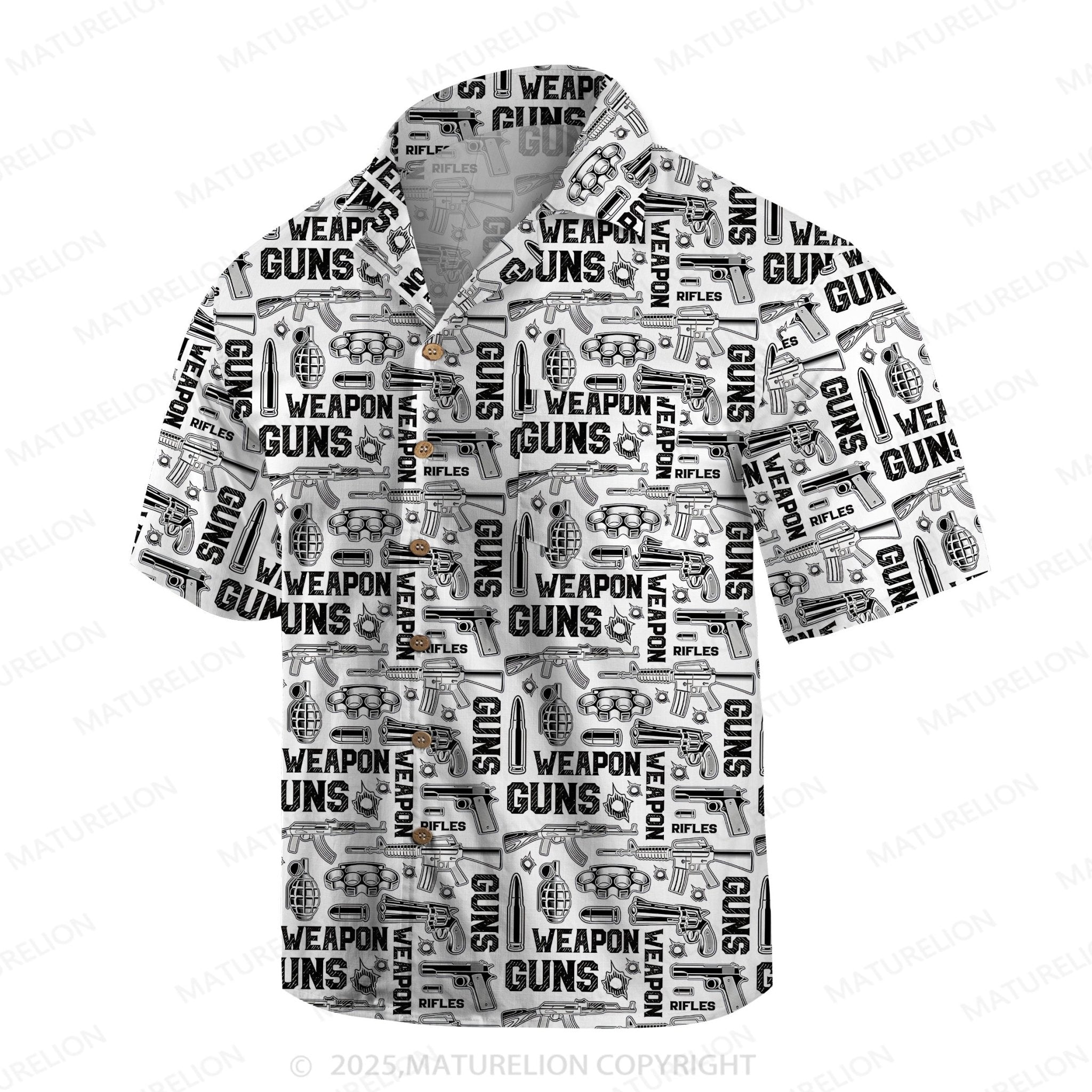 Maturelion Men's Hawaiian Shirt Tropical Breeze Hawaiian Shirt