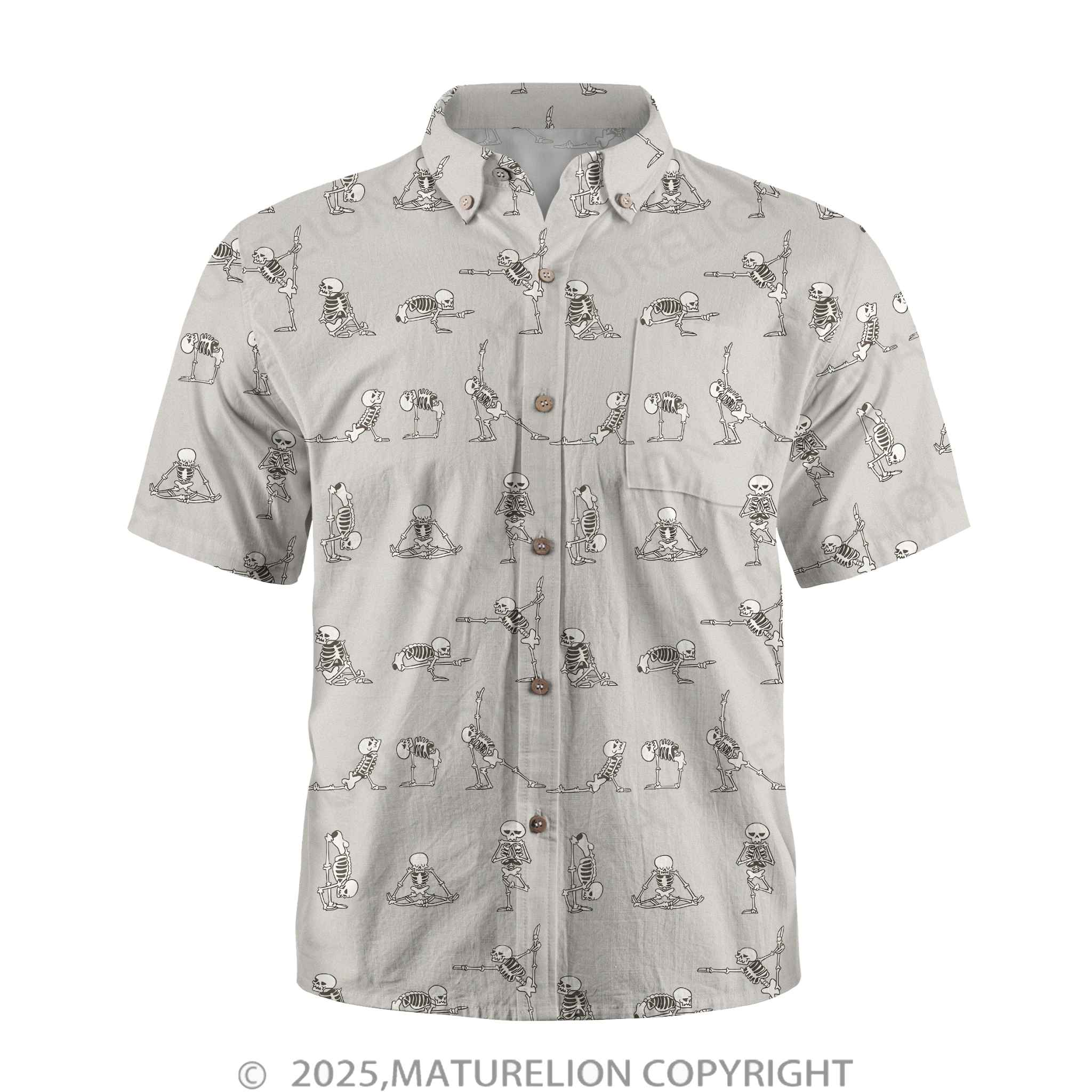 Maturelion Men's Button Pocket ShirtCatch the Sunset and Feel the Spark Hawaiian Shirt