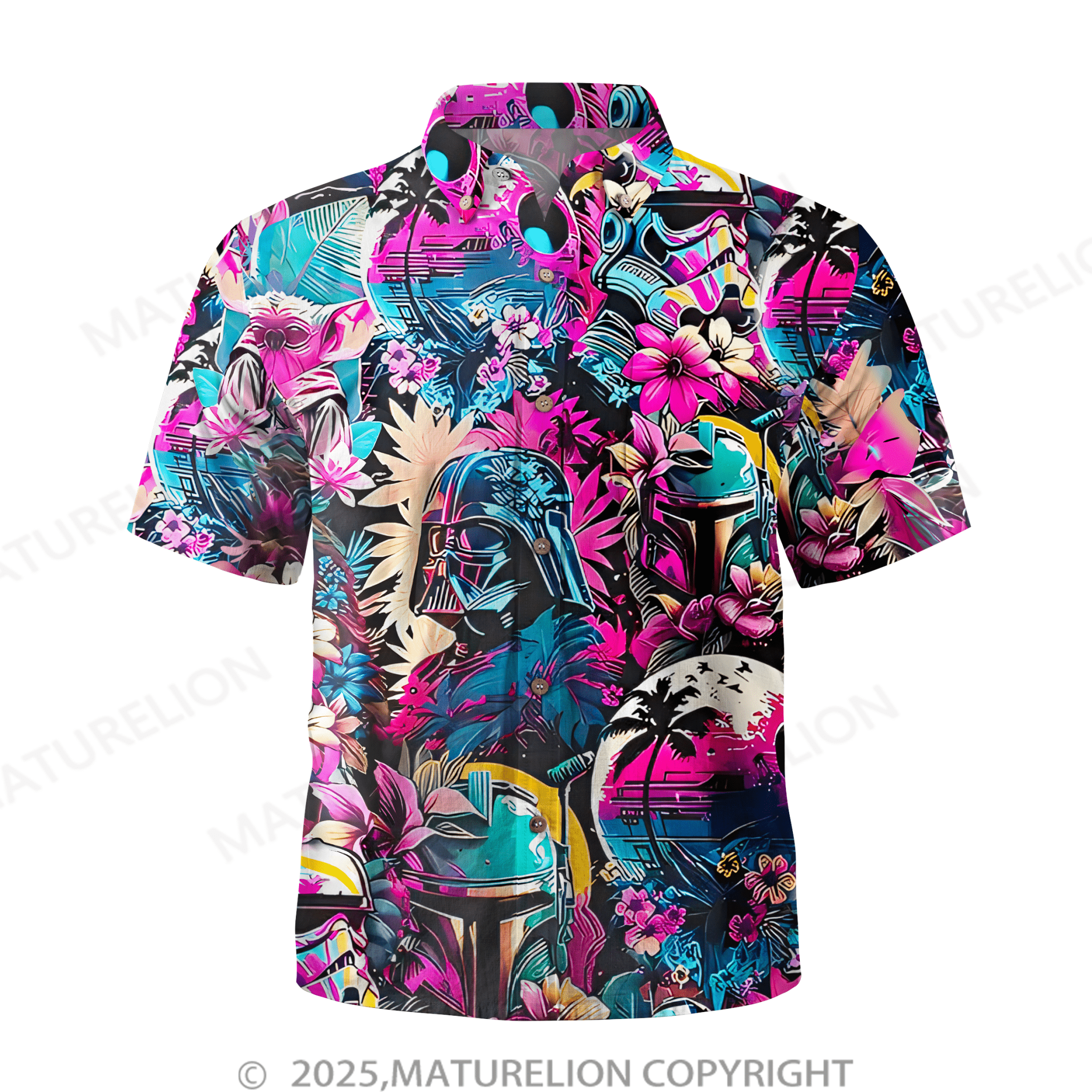 Maturelion tropical flowers Hawaiian Shirt