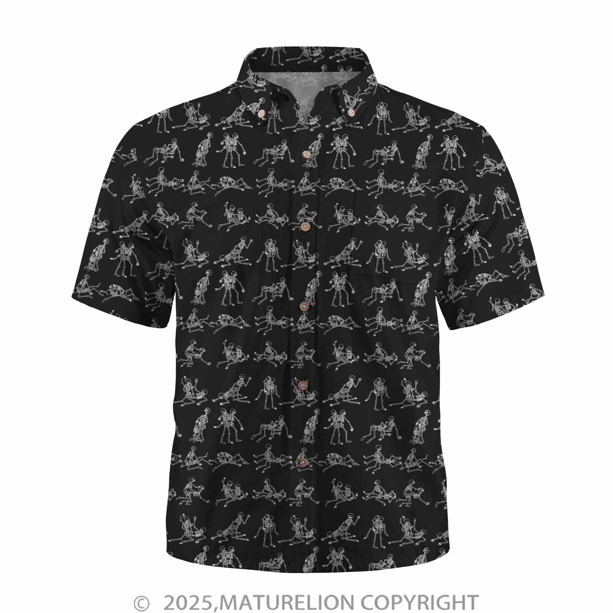 Maturelion Men's Button Pocket ShirtSun Sand and Sensuality Hawaiian Shirt