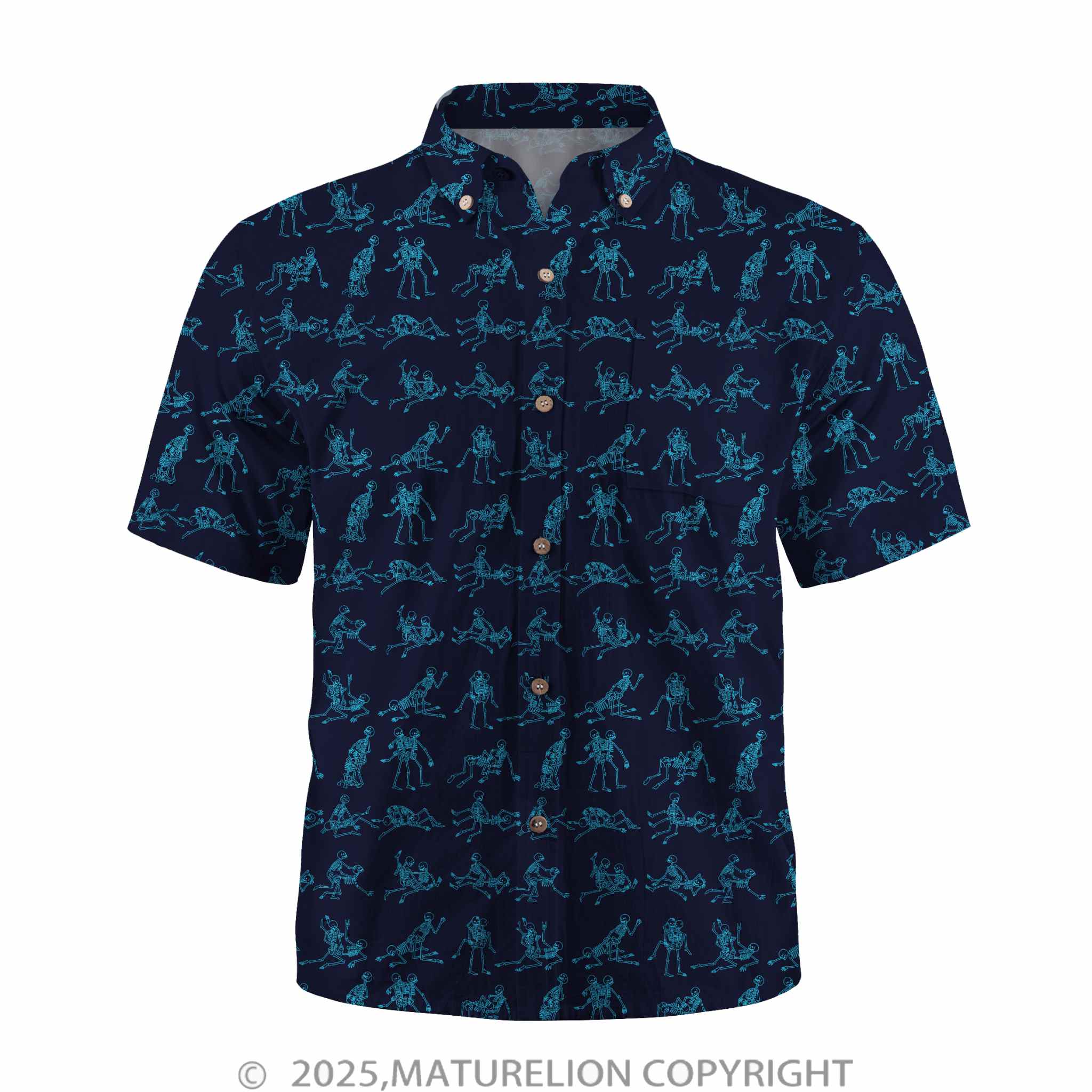 Maturelion Men's Button Pocket ShirtPassion Awaits in Every Breeze Hawaiian Shirt