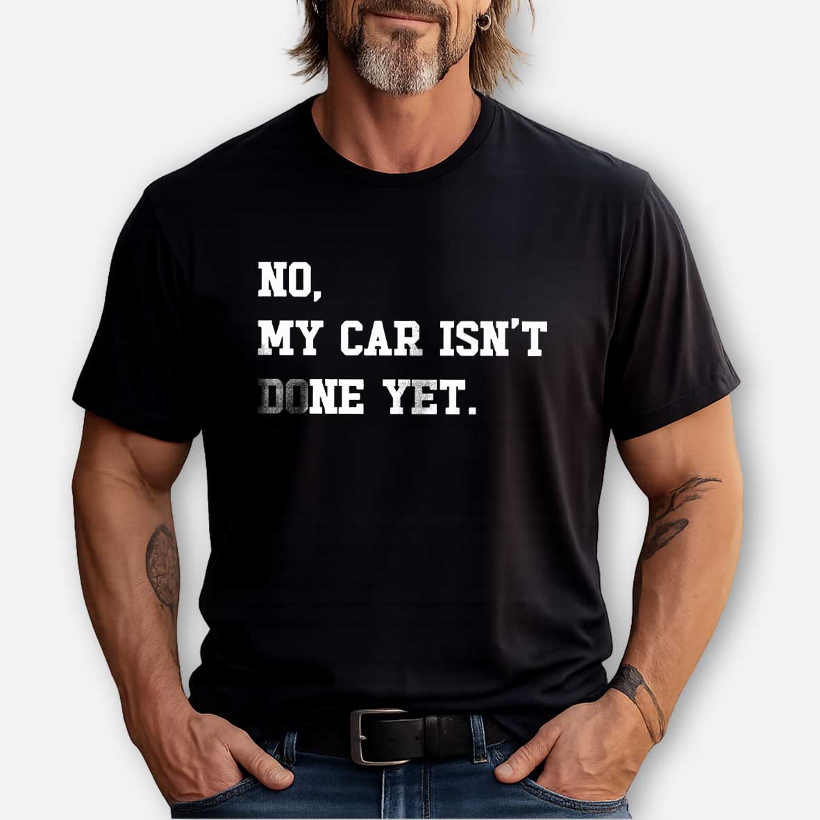 Maturelion no-my-car-isnt-done-yet Cotton T-shirt