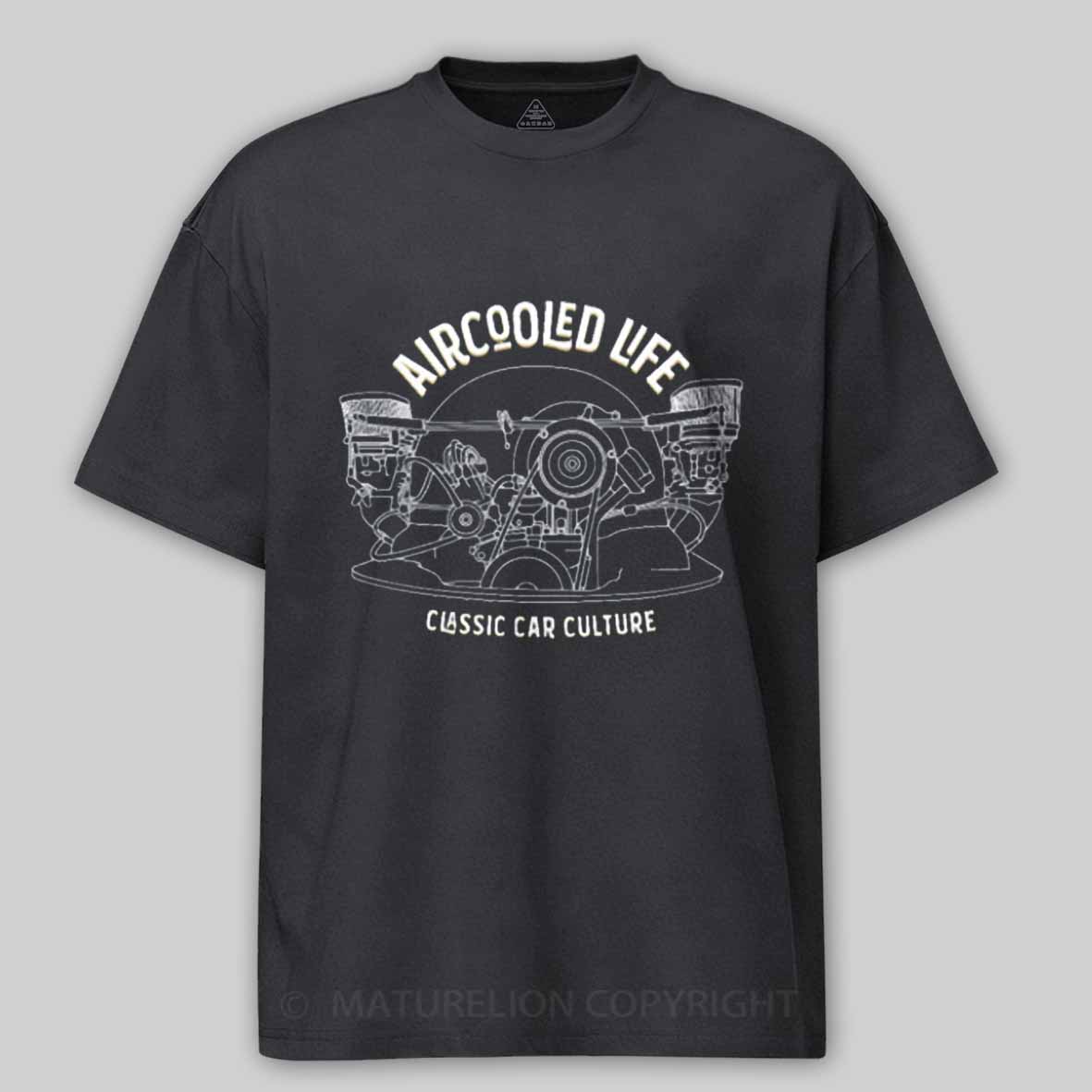 Maturelion Aircooled Life - Classic Car Culture Cotton T-shirt