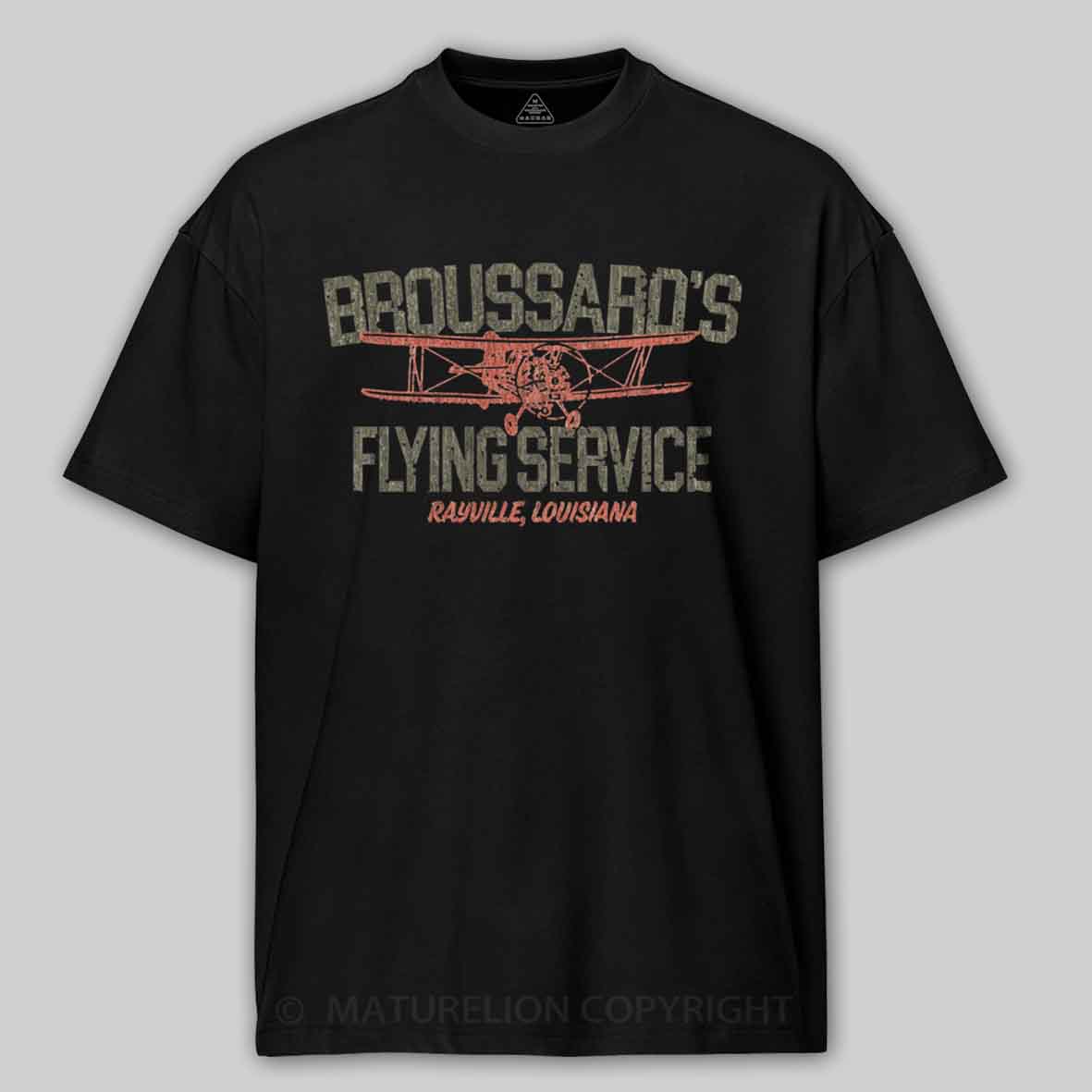 Maturelion Broussard’s Flying Service 1963 Cotton T-shirt