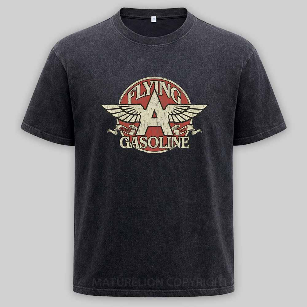 Maturelion Flying A Gasoline 1901 Washed T-shirt