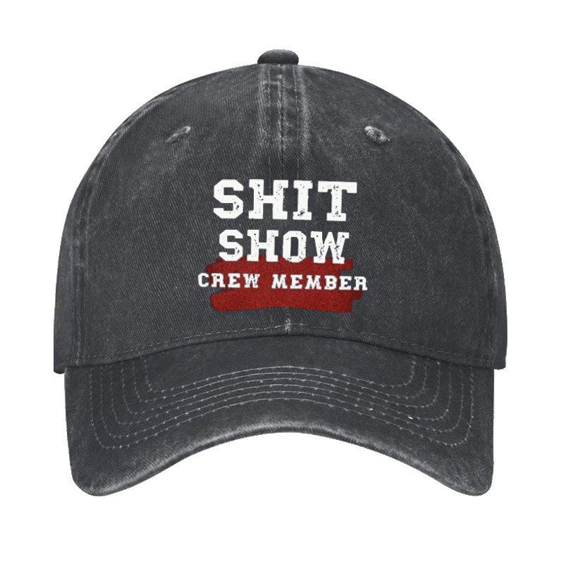 Shit Show Crew Member Cap (Free Customization)-Maturelion