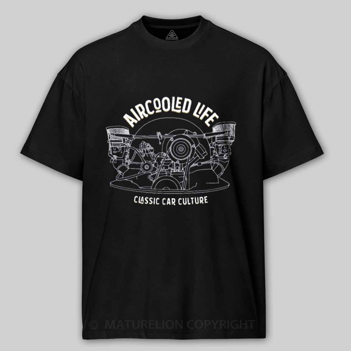 Maturelion Aircooled Life - Classic Car Culture Cotton T-shirt