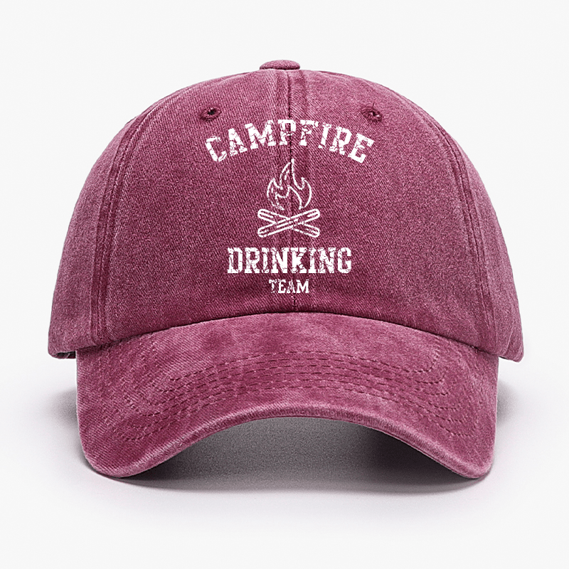 Campfire Drinking Team Funny Gift Cap-Maturelion