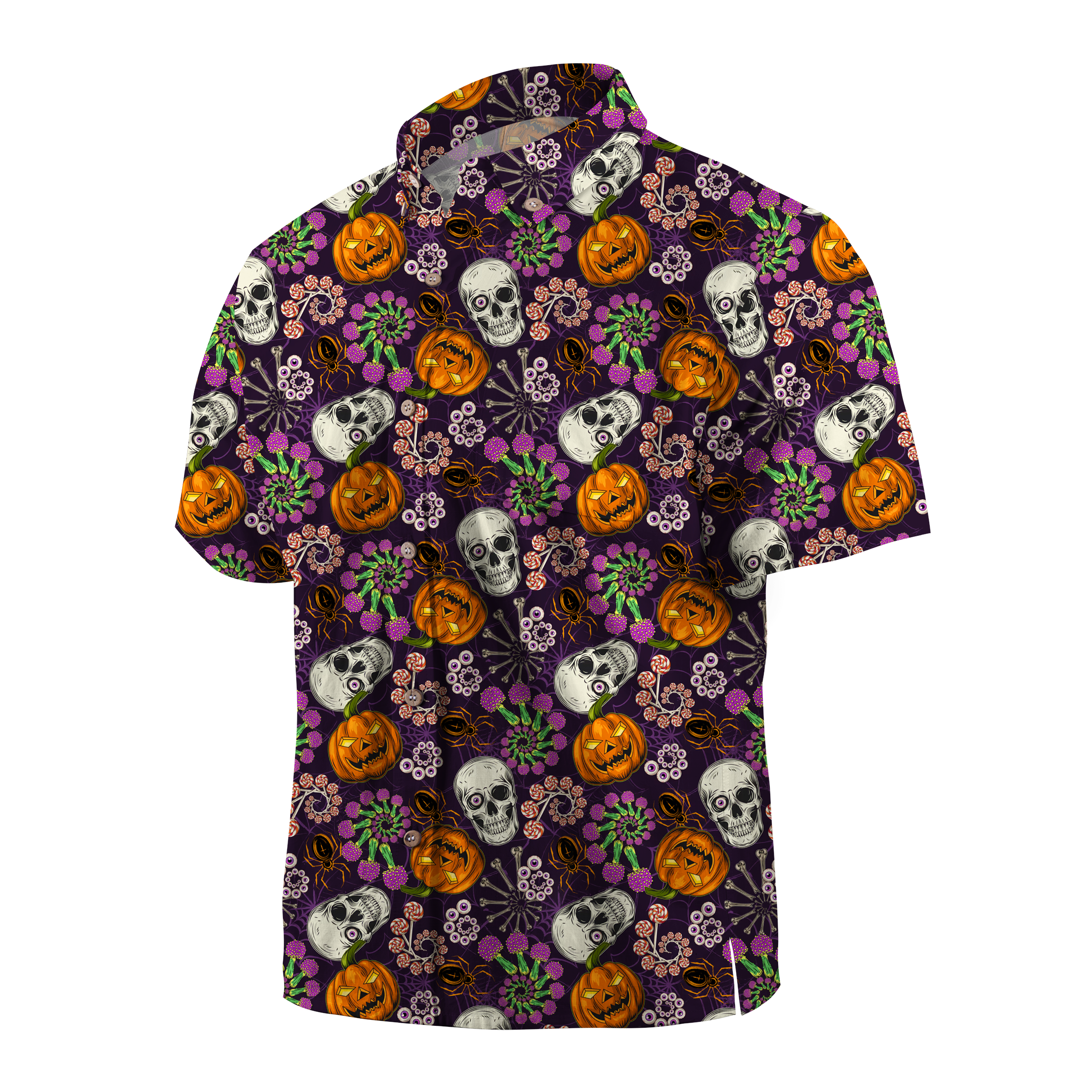 Maturelion Skull Pumpkin Halloween Hawaiian Shirt