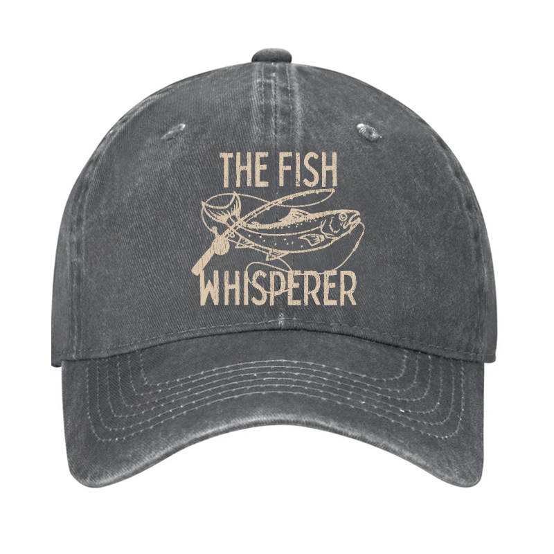 The Fish Whisperer Funny Fishing Cap -Maturelion
