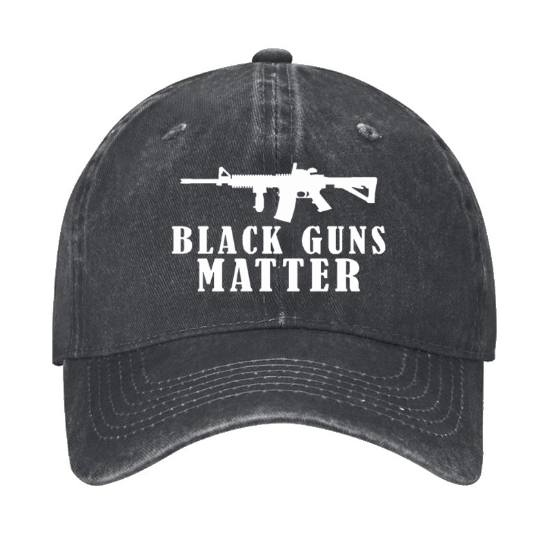 Black Guns Matter Cap (Free Customization)-Maturelion