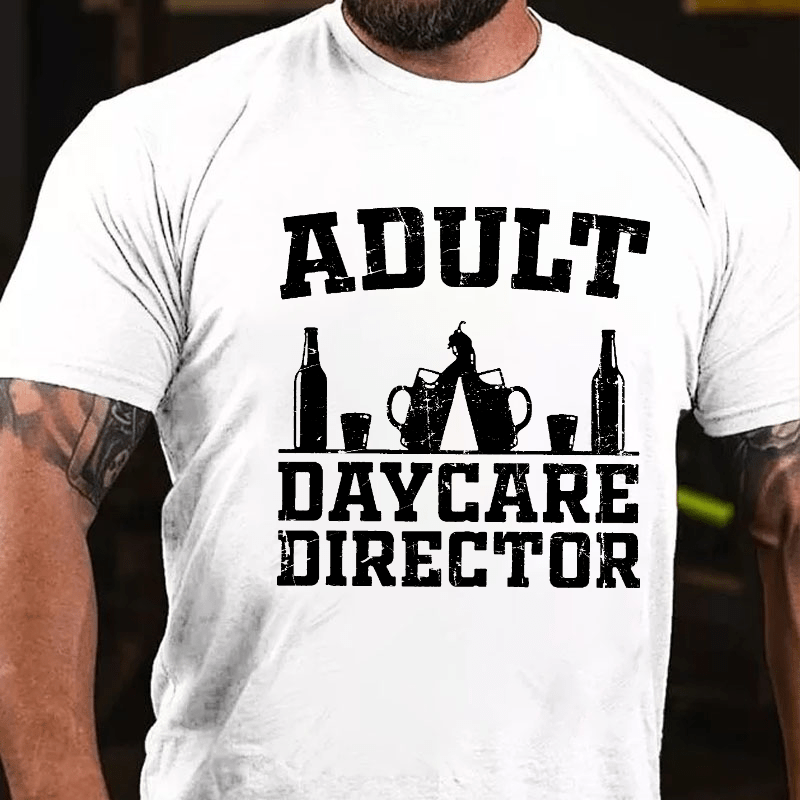 Adult Daycare Director Cotton T-shirt-Maturelion
