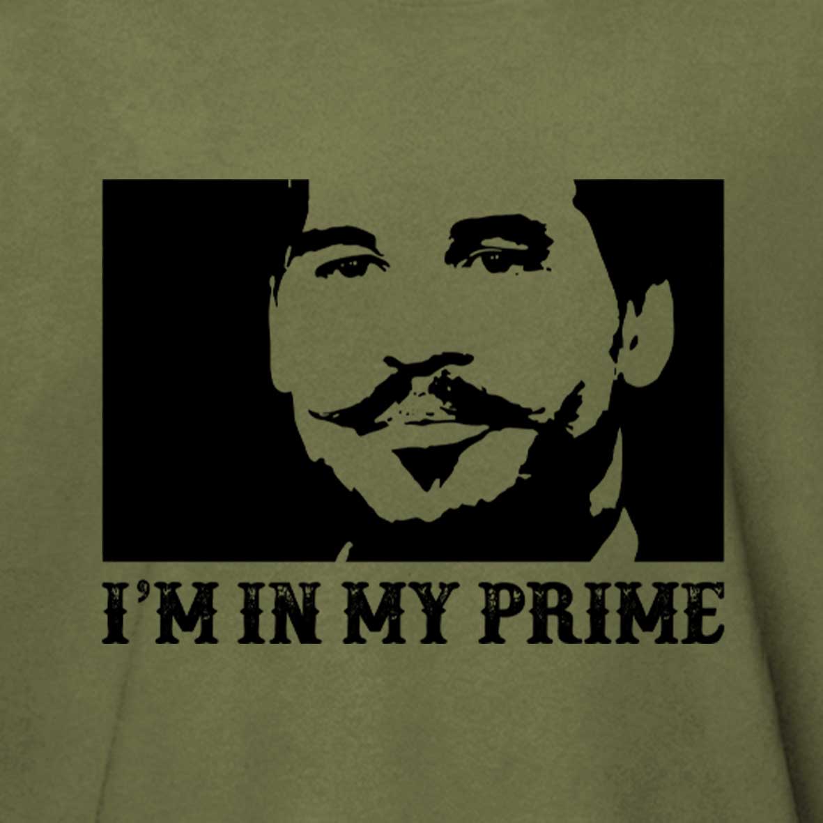 Maturelion Doc Holiday: "I'm In My Prime." Cotton T-shirt