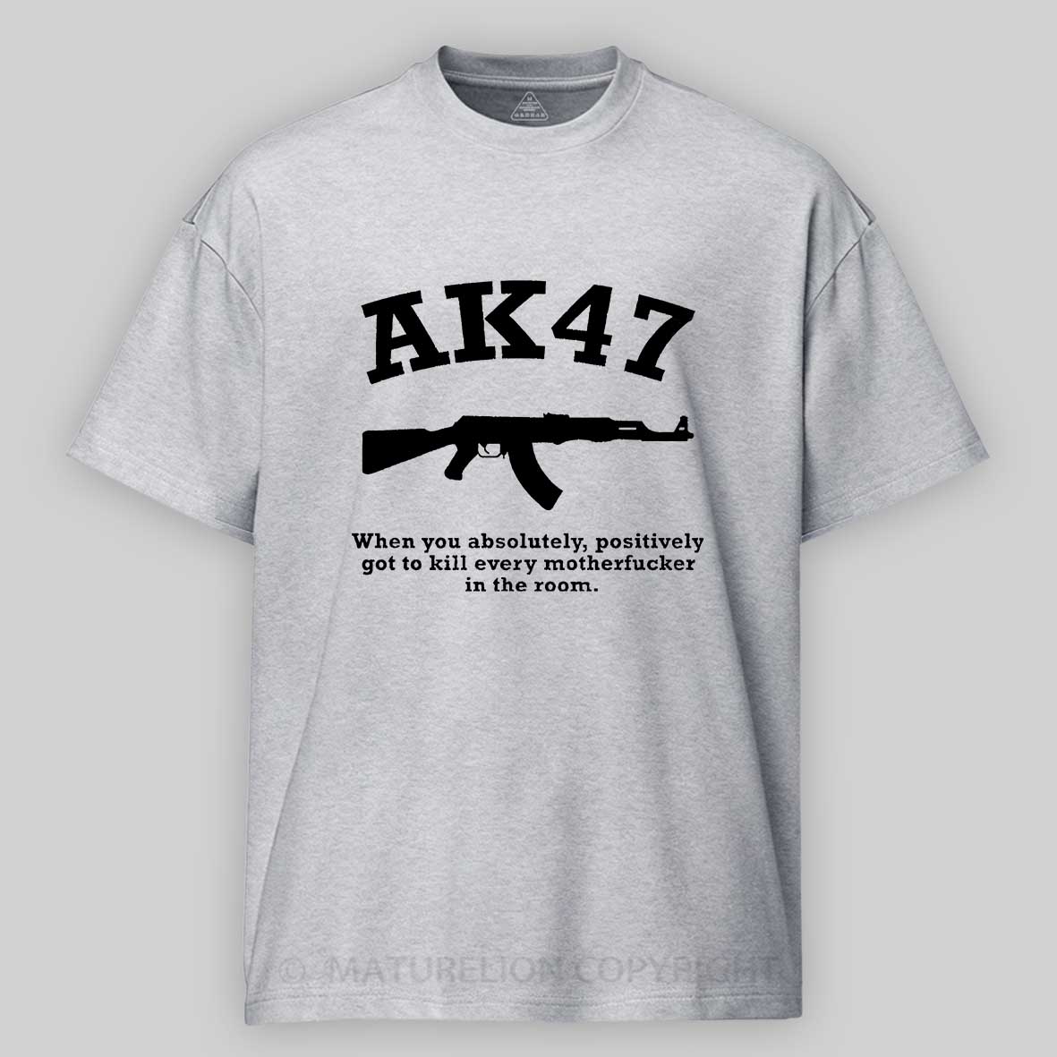 Maturelion Men's T-Shirt AK47 Gun T-shirt-Maturelion