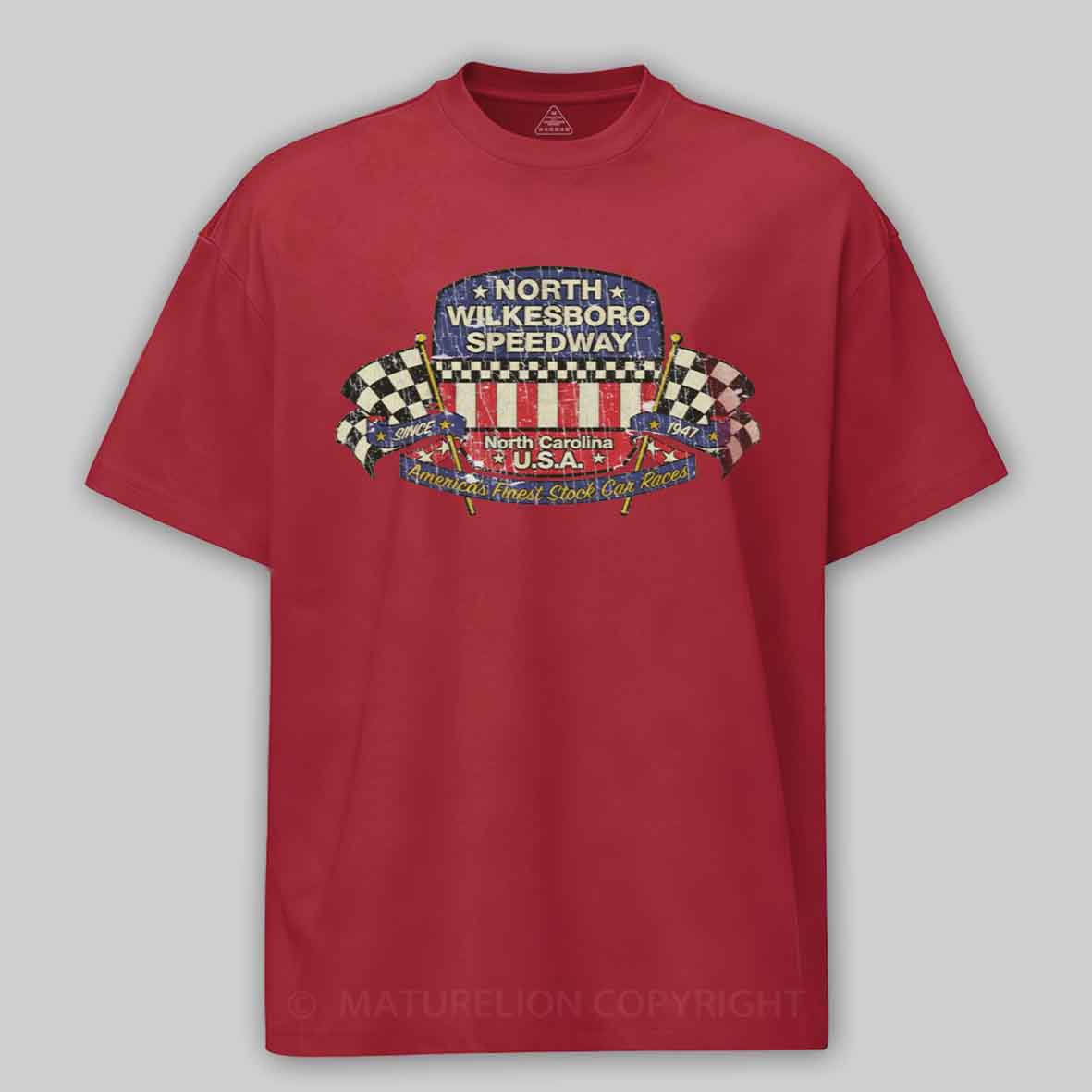 Maturelion North Wilkesboro Speedway 1947 Cotton T-shirt