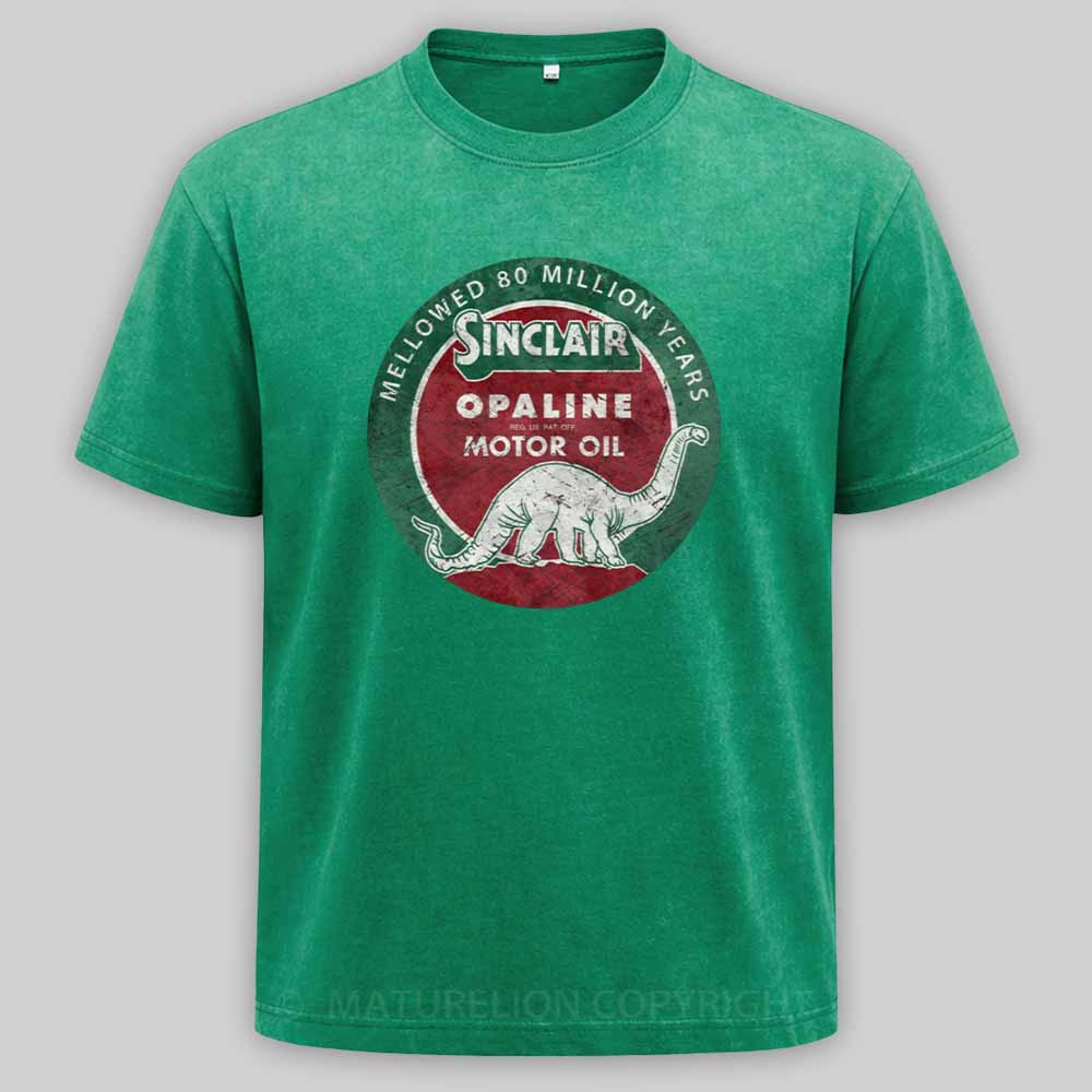 Maturelion Diplodocus Motor Oil V01 Washed T-shirt