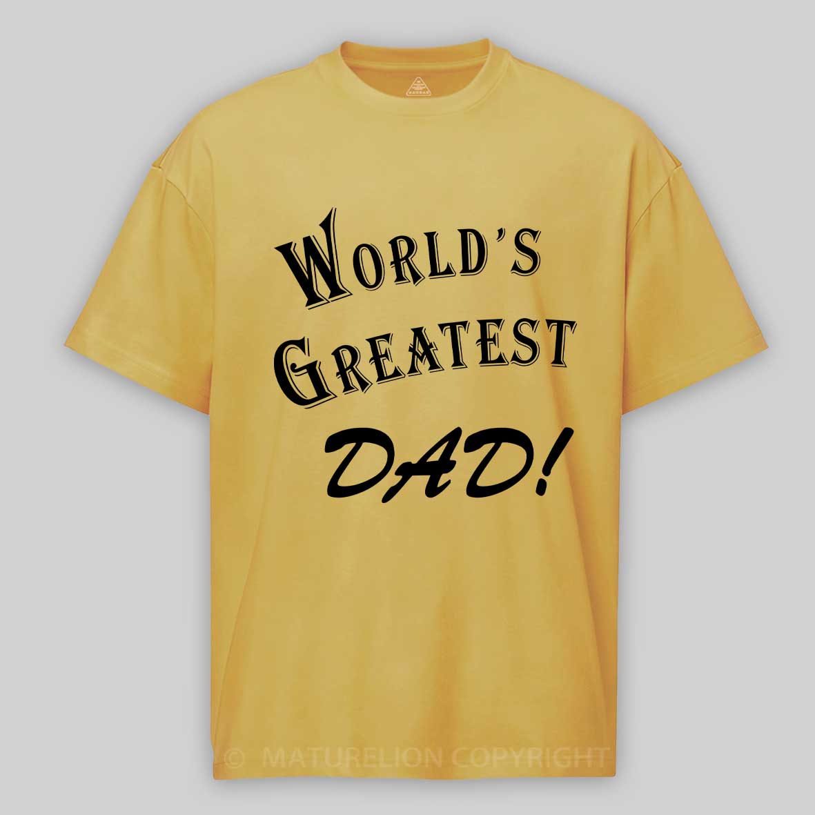 Maturelion Men's T-Shirt World's Greatest Dad Cotton T-Shirt