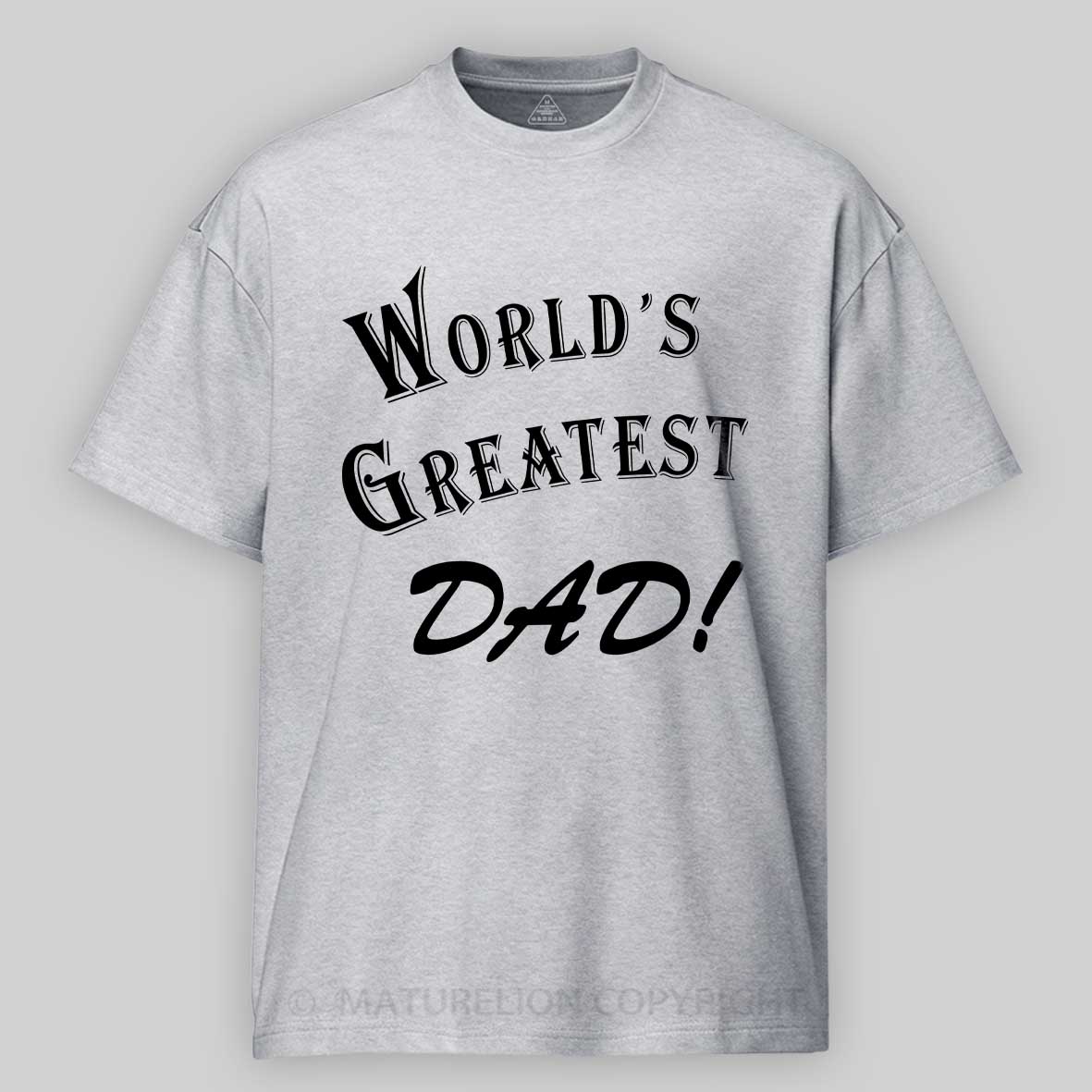 Maturelion Men's T-Shirt World's Greatest Dad Cotton T-Shirt