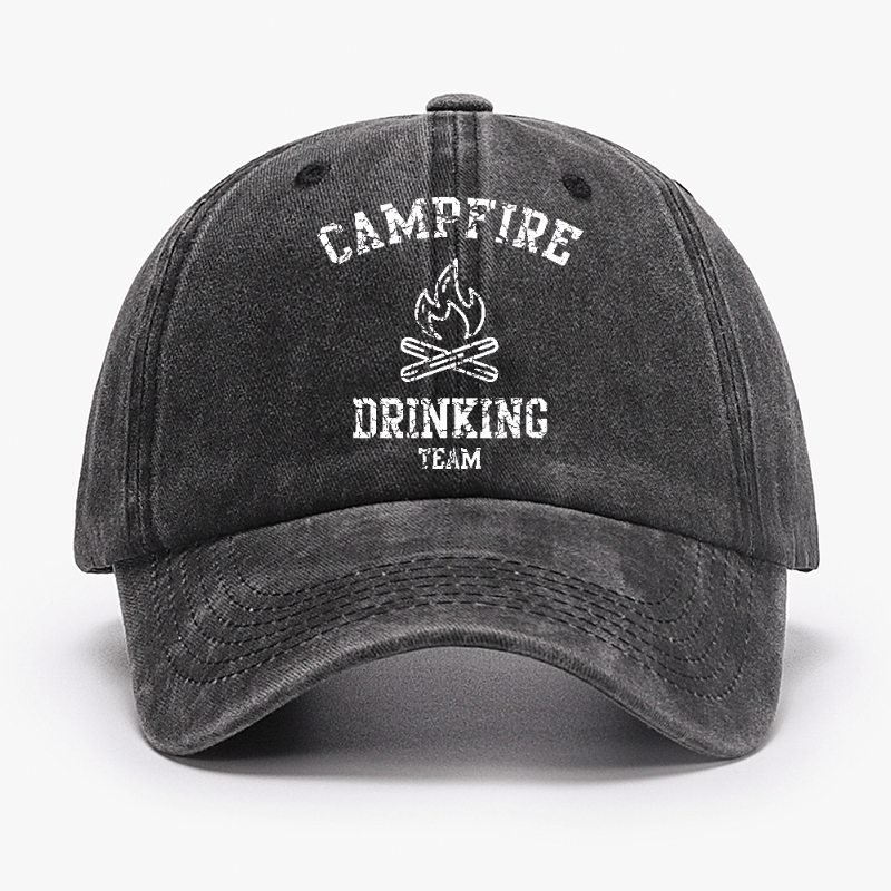 Campfire Drinking Team Funny Gift Cap-Maturelion