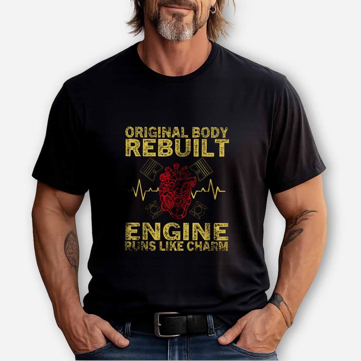 Maturelion Original Body Rebuilt Engine Runs Like A Charm Transplant Cotton T-shirt