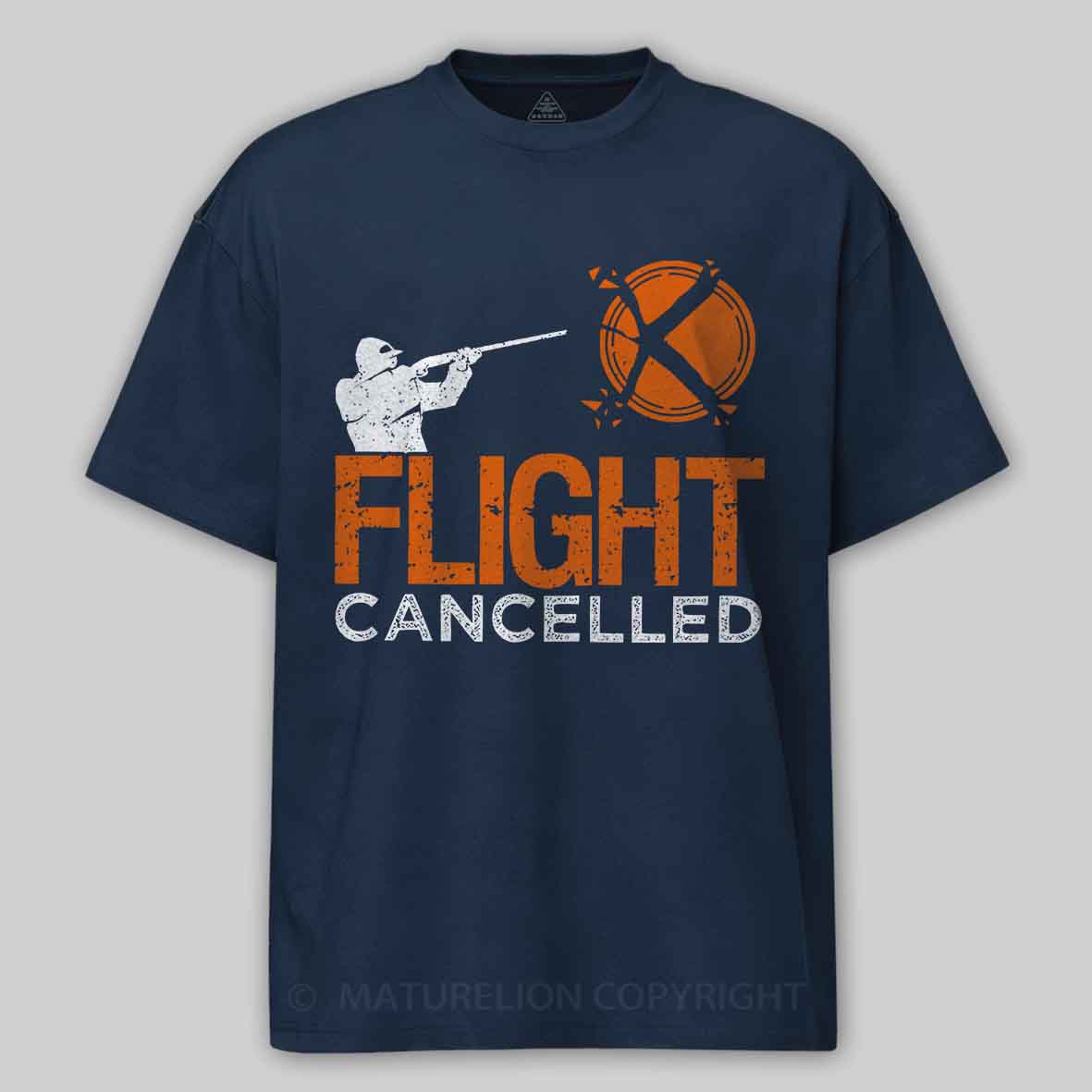 Maturelion Men's T-Shirt Flight Cancelled Cotton T-Shirt