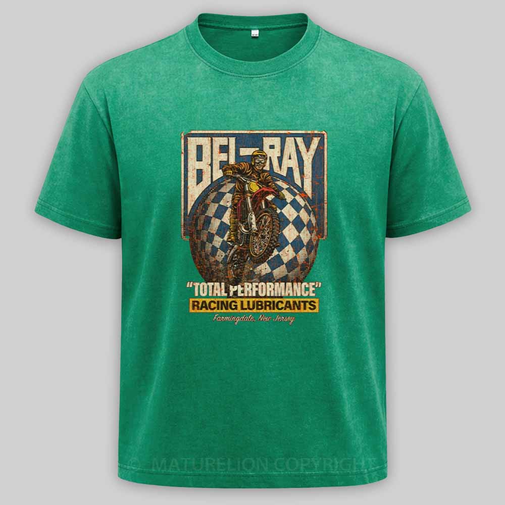 Maturelion Bel-Ray Racing Lubricants 1982 Washed T-shirt