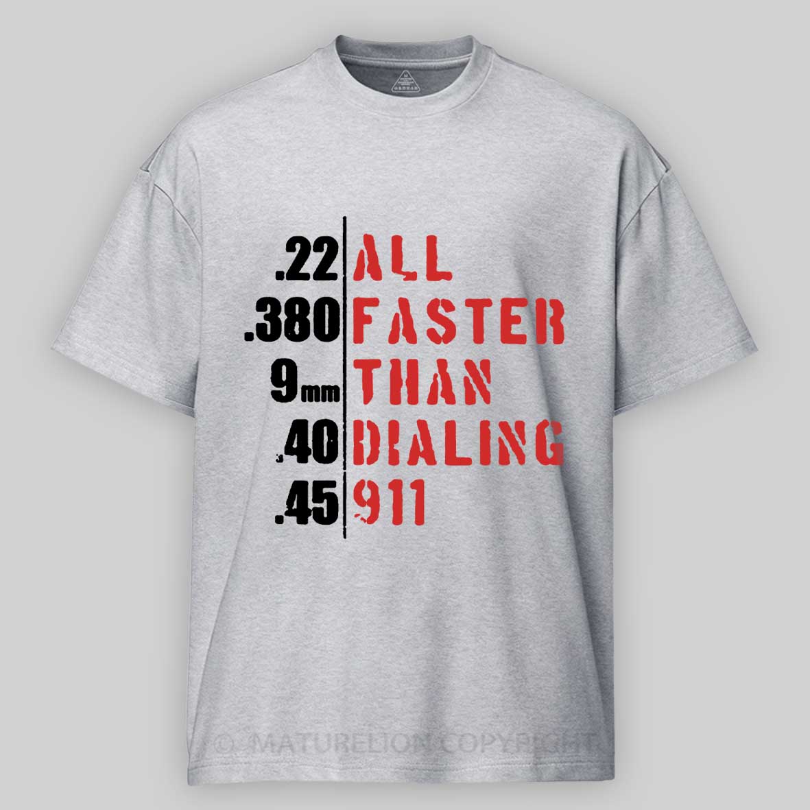 Maturelion Men's T-shirt All Faster Cotton T-shirt