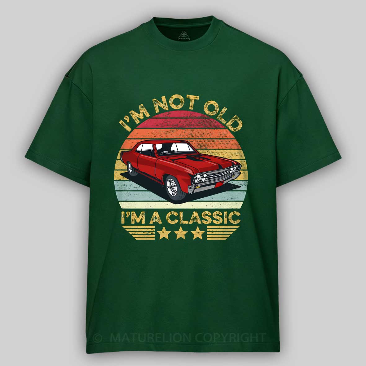 Maturelion I'm Not Old I'm A Classic Funny Car Graphic Cotton T-shirt