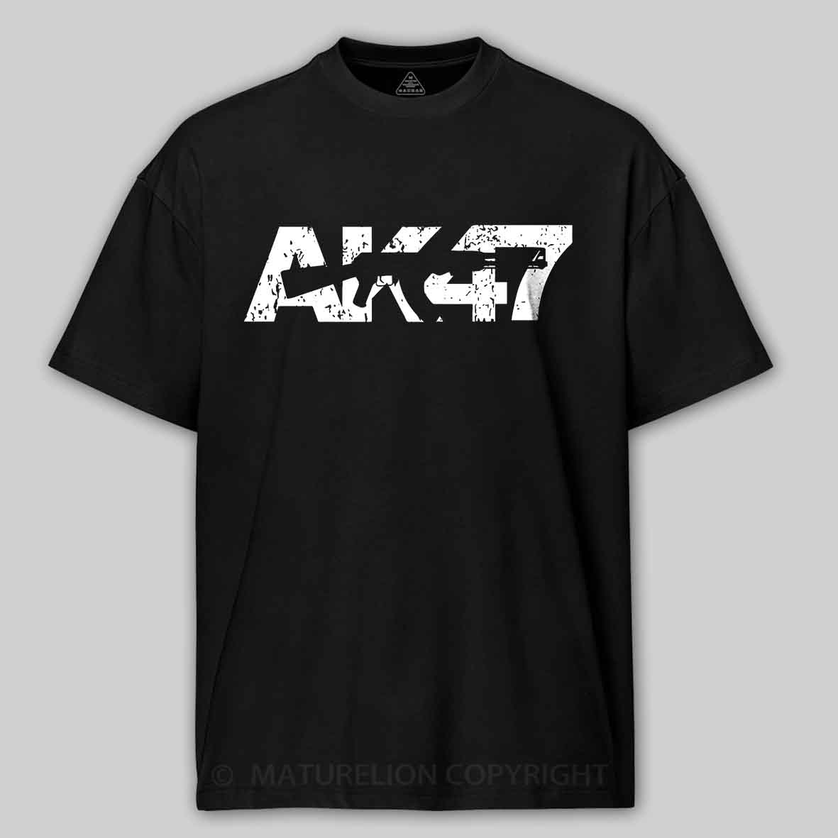 AK47 Gun Graphic Cotton T-shirt