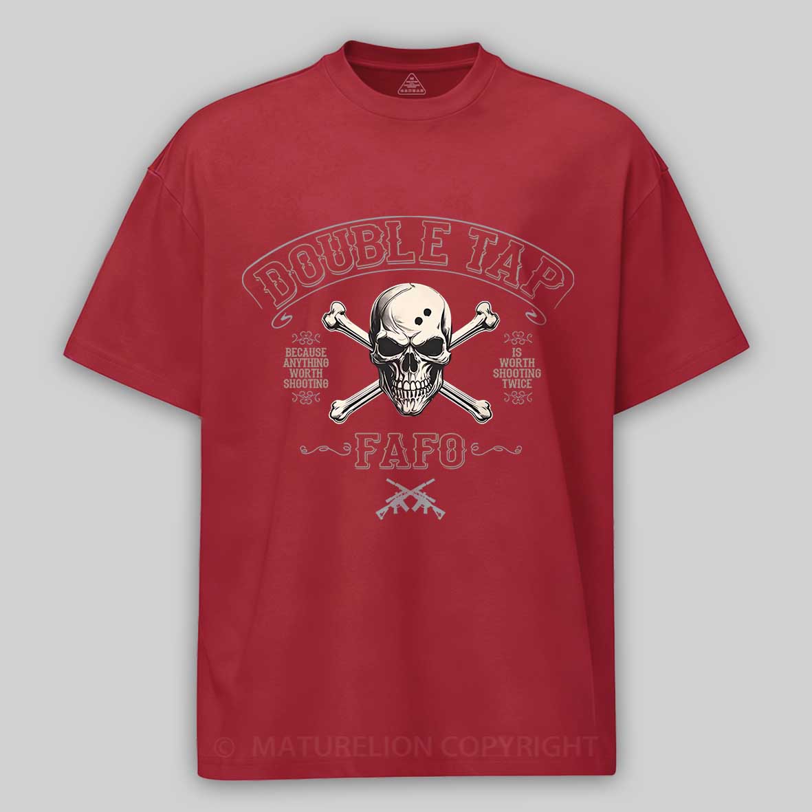 Maturelion Men's T-shirt Double Tap FAFO Cotton T-shirt