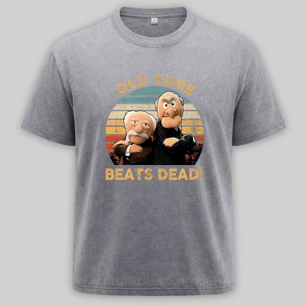 MaturelionOld Retro Vintage 80s Washed T-shirt