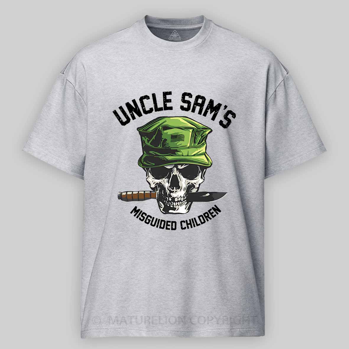 Maturelion Men's T-Shirt Uncle Sam's Misguided Children Cotton T-shirt