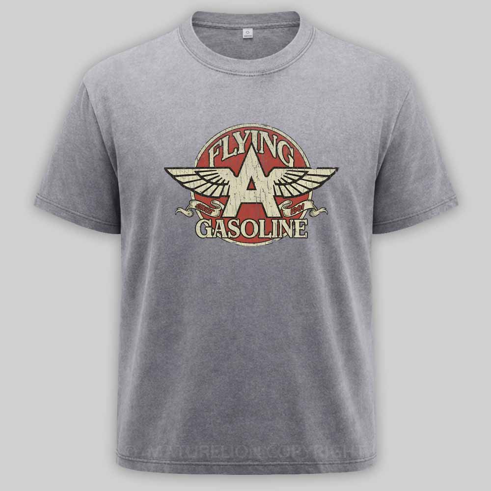 Maturelion Flying A Gasoline 1901 Washed T-shirt
