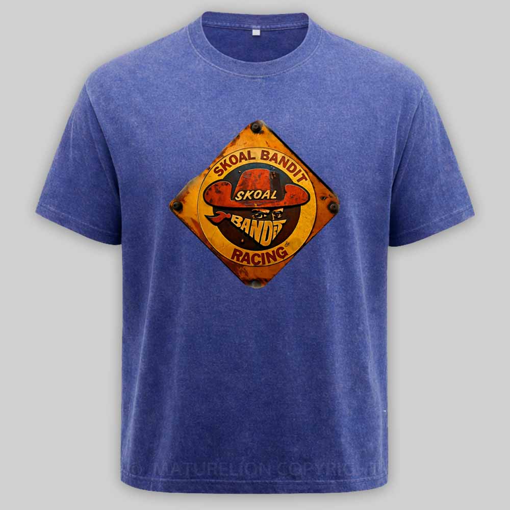 Maturelion Vintage Skoal Bandit Racing Washed T-shirt