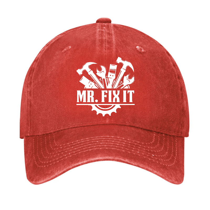Mr. Fix It Funny Dad Gift Baseball Cap-Maturelion
